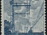 a stamp with a picture of a train on it