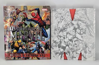 a close up of a book with a cover of comics on it