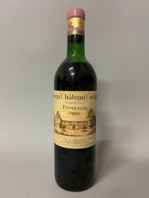 a bottle of wine that is sitting on a table