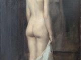 une image représentant un tableau d'une femme nue debout devant un miroir