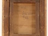 an old wooden frame with a message on it