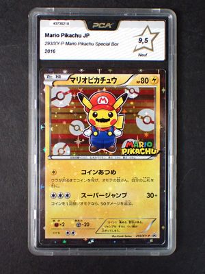 un gros plan d'une carte sur laquelle figure un personnage de Pokémon