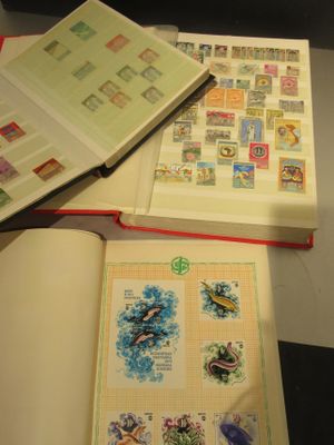 COLLECTION DE TIMBRES MONDE NEUFS ET OBLITERES (deux p…