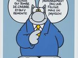 une image représentant un chat de bande dessinée portant un costume et une cravate