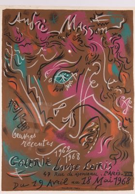 André MASSON (1896-1987), d'après Affiche éditée pour l'expo…