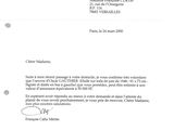 the letter is written in french on a piece of paper