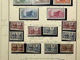 an old book with a bunch of different stamps on it