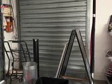 a garage with a lot of items in it