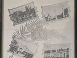 une vieille photo en noir et blanc représentant un ensemble de photos