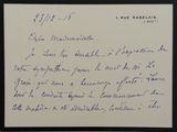 une vieille lettre manuscrite d'un homme qui écrit un poème