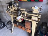 a machine that is sitting on a table in a garage