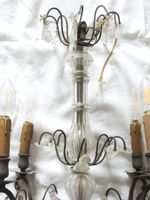 LUSTRE CAGE à quatre bras de lumière en fer laqué noir et pa… (photo 5)