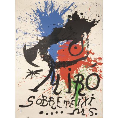 Joan MIRO (1893-1983) Affiche avant la lettre pour l'exposit…