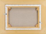 a close up of a picture frame on a white background
