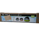 a cardboard box with a picture of a couple of cars inside of it