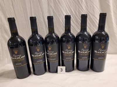 6 bouteilles RESERVE MOUTON CADET 2010 GRAVES.