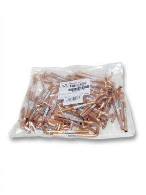 an image of a bag of copper bullet heads on a white background