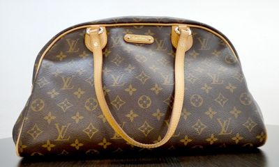 louis vuitton monogram canvas and leather handbag
