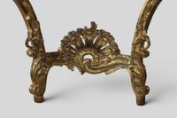 Console d'applique en bois sculpté mouluré et doré de forme … (photo 3)