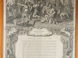 an old print of the declaration of the declaration of the united states