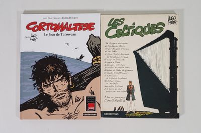 la couverture d'une bande dessinée sur laquelle figure un homme tenant une harpe