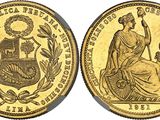 une pièce souveraine en or à l'effigie de la reine victoria