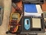 a box of electronic equipment sitting on a table