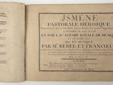an old book with a page of music written in french