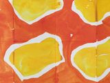 a picture of a piece of paper with oranges on it