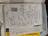 a box with a lot of papers inside of it