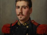 portrait d'un homme en uniforme militaire, portant une moustache