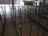 a large room with a lot of stalls in it