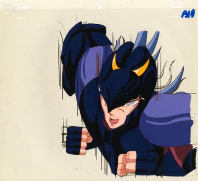 cellule d'animation représentant une femme avec des cornes et une cape