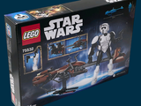 a box with a lego star wars set inside of it