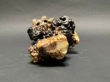 a close up of a piece of rock on a table