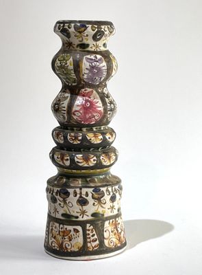 André L'HELGUEN (1935-2017) pour KERALUC à Quimper. Haut vase "toupie"