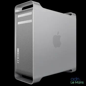 an image of an apple mac pro computer on a black background