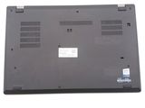 the back of a laptop with the bottom panel removed