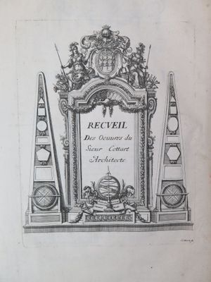 an old book with a drawing of a clock on top of it