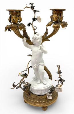 Louis Simon BOIZOT (1743-1809), d'après. Candélabre en bronz…