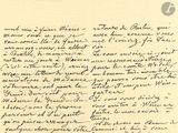 une lettre manuscrite adressée par une personne à sa mère à l'occasion de son anniversaire
