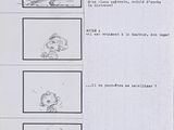 a sheet of paper that has a drawing of a child on it