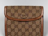 guccissi wallet purse in brown