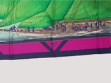 a scarf with a picture of a sailboat on it