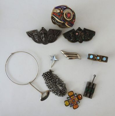 a lot of different items that are laying out on the table