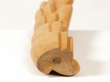 a piece of wood that has been cut into pieces