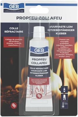GEB - Colle réfractaire PROPFEU COLLAFEU - Résiste 1100°C - …