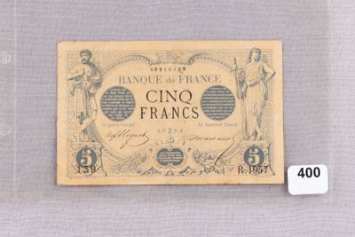une photo d'un billet de banque français sur lequel figure l'image d'une femme