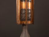 an image of a table lamp made out of concrete