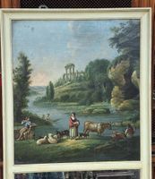 Trumeau de boiserie rectangulaire à encadrement en bois laqu… (photo 2)